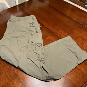Clothing Arts Pants Mens 38x30 Green P Cubed Pick Pocket Proof Nylon Travel